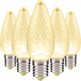 C9 LED Christmas Light Bulbs | Faceted